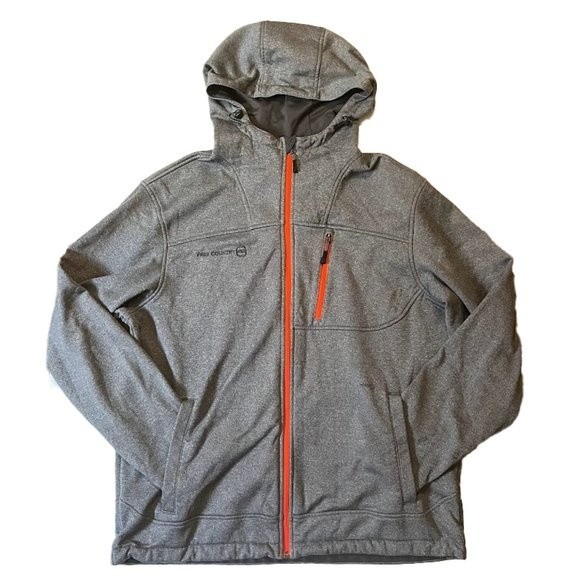 Grey Free Country Men's Hooded Jacket Size X-Large - Picture 1 of 9